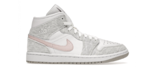 WMNS AIR JORDAN 1 MID IRON ORE/ ATMOSPHERE WHITE - DN4045 001