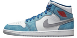 AIR JORDAN 1 MID SE FRENCH BLUE/ FIRE RED-WHITE - DN3706 401